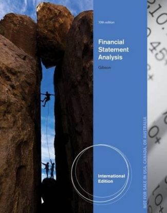Financial Statement Analysis, International Edition