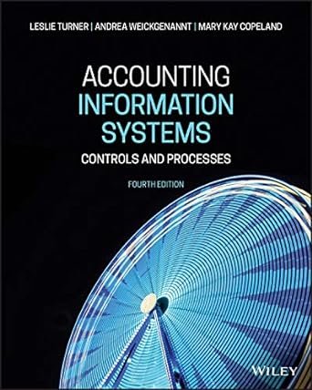 Accounting Information Systems: Controls and Processes, 4th Edition 4th Edition